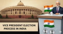 Vice President Election 2025: उपराष्ट्रपति कैसे चुना जाता है? जानिए प्रक्रिया, नियम और संसद में कौन भारी