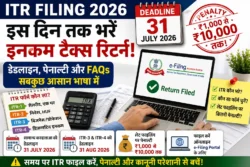 ITR Filing 2026: इस साल कब तक भरना होगा इनकम टैक्स रिटर्न? जानिए डेडलाइन, पेनाल्टी और जरूरी FAQs
